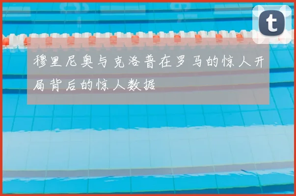 穆里尼奥与克洛普在罗马的惊人开局背后的惊人数据