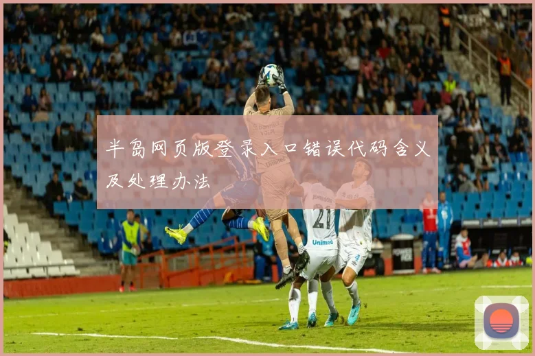 半岛网页版登录入口错误代码含义及处理办法